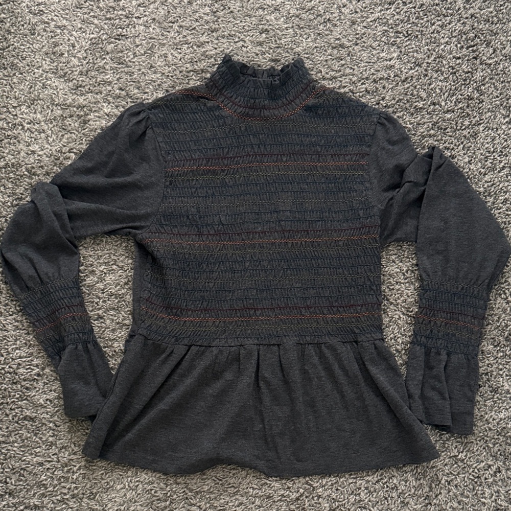 Elegant Gray Women's Top